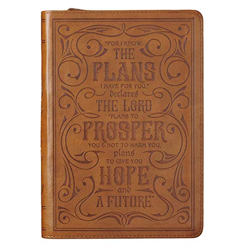 Journal-Zipper-Brown-Jer 29:11-For I Know The Plans