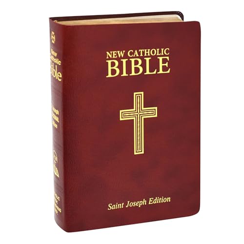 Bible-NCB-St Joseph-Burgundy Bonded Leather
