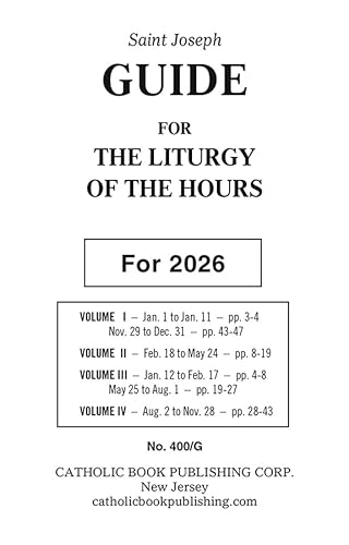 Book-2026-Guide-4 Volume Liturgy Of The Hours
