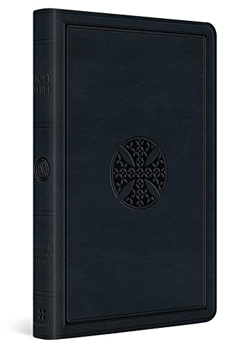 Bible-ESV-Navy-LP-Thinline-Mosaic Cross Trutone