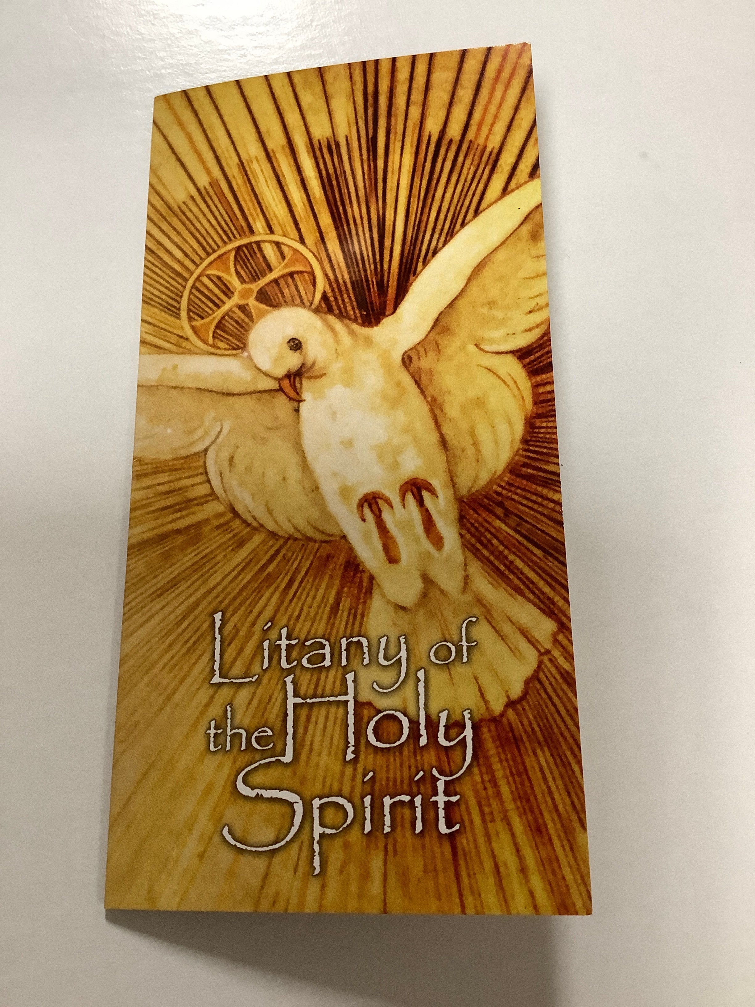 Prayer Card/Litany to Holy Spir-3x6 Folded