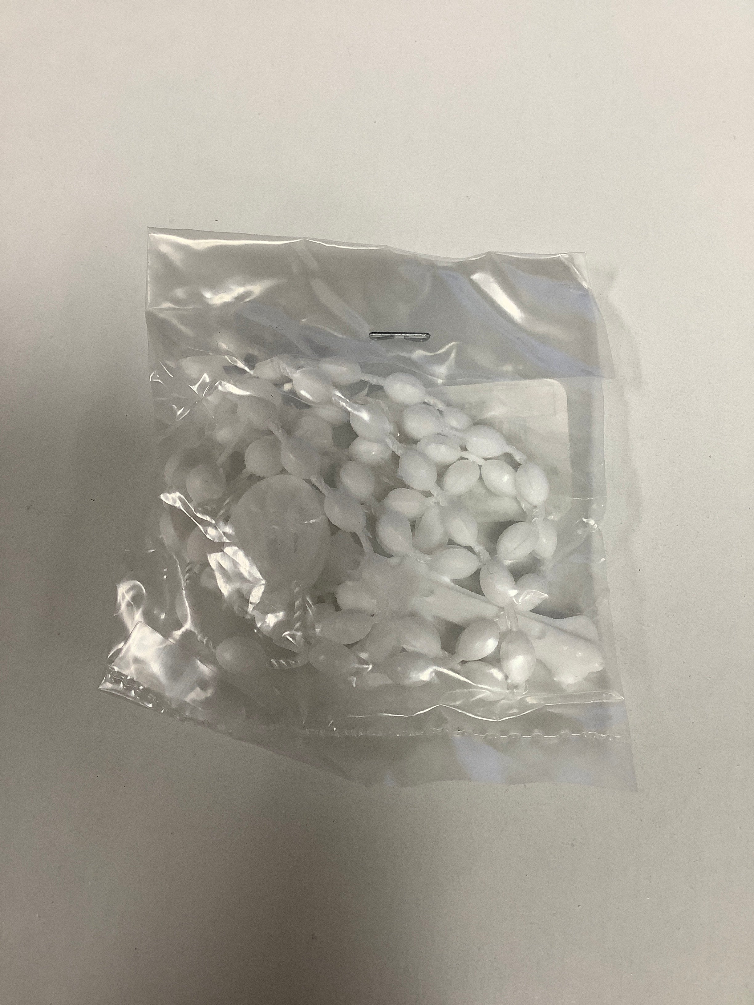 Rosary/Nylon Cord/White/Opens