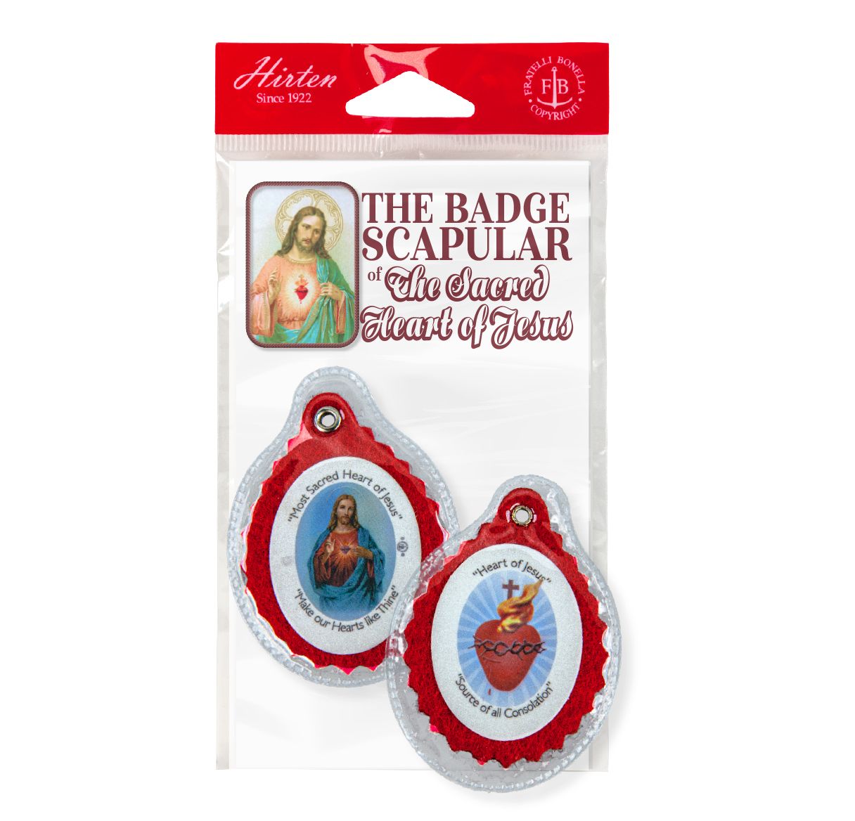 Badge Scapular-Sacred Heart