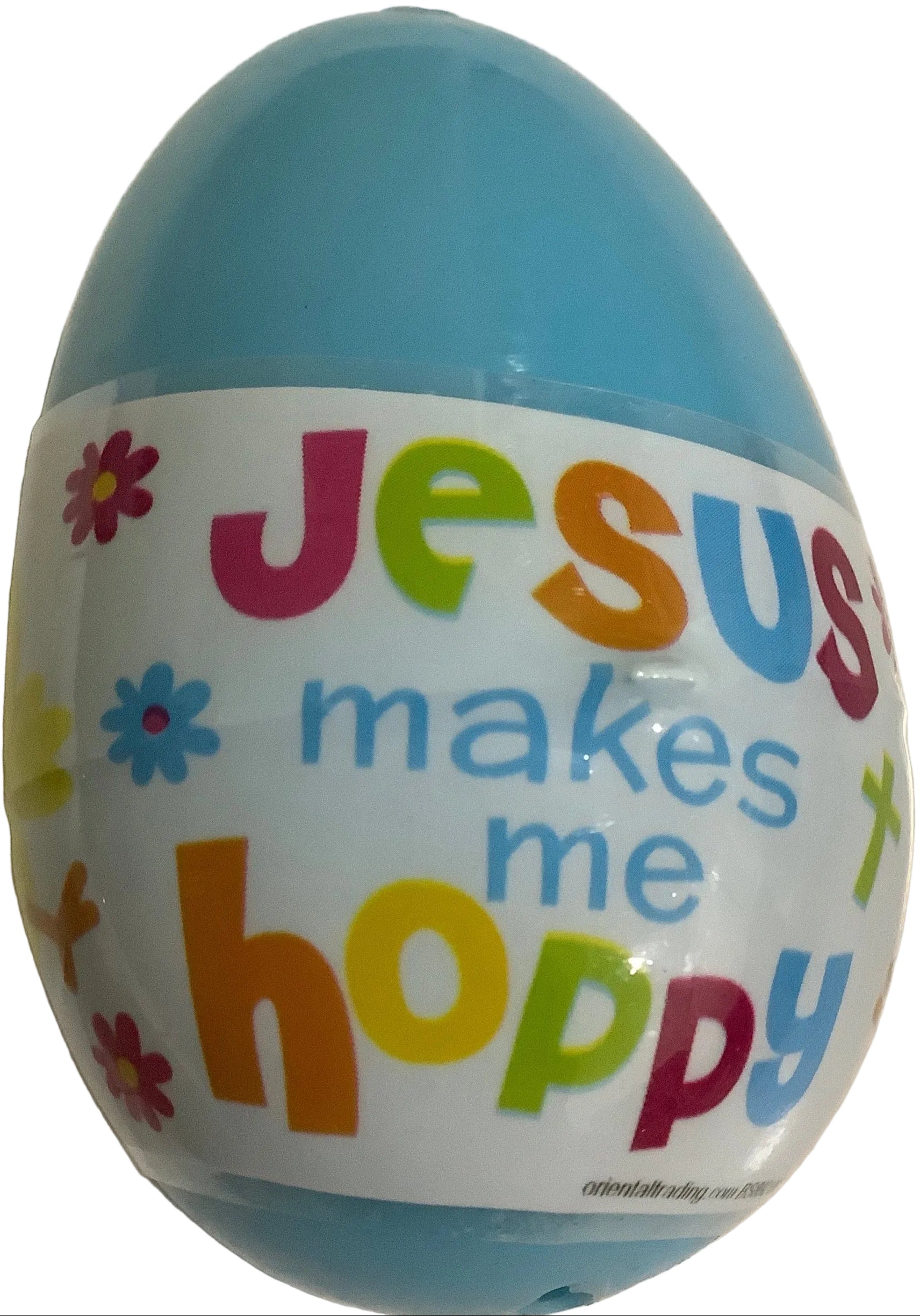 Egg-Jesus Loves Every Bunny-W/Cross Spring