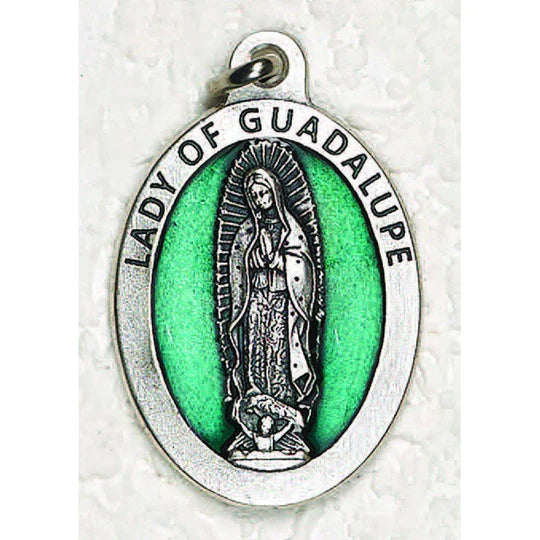 Medal/1½" OL of Guad/Green Enam