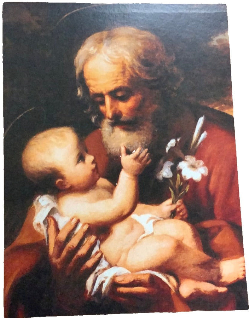 Prayer Card-St. Joseph-Adorer Of Jesus D-14 PrayerCard