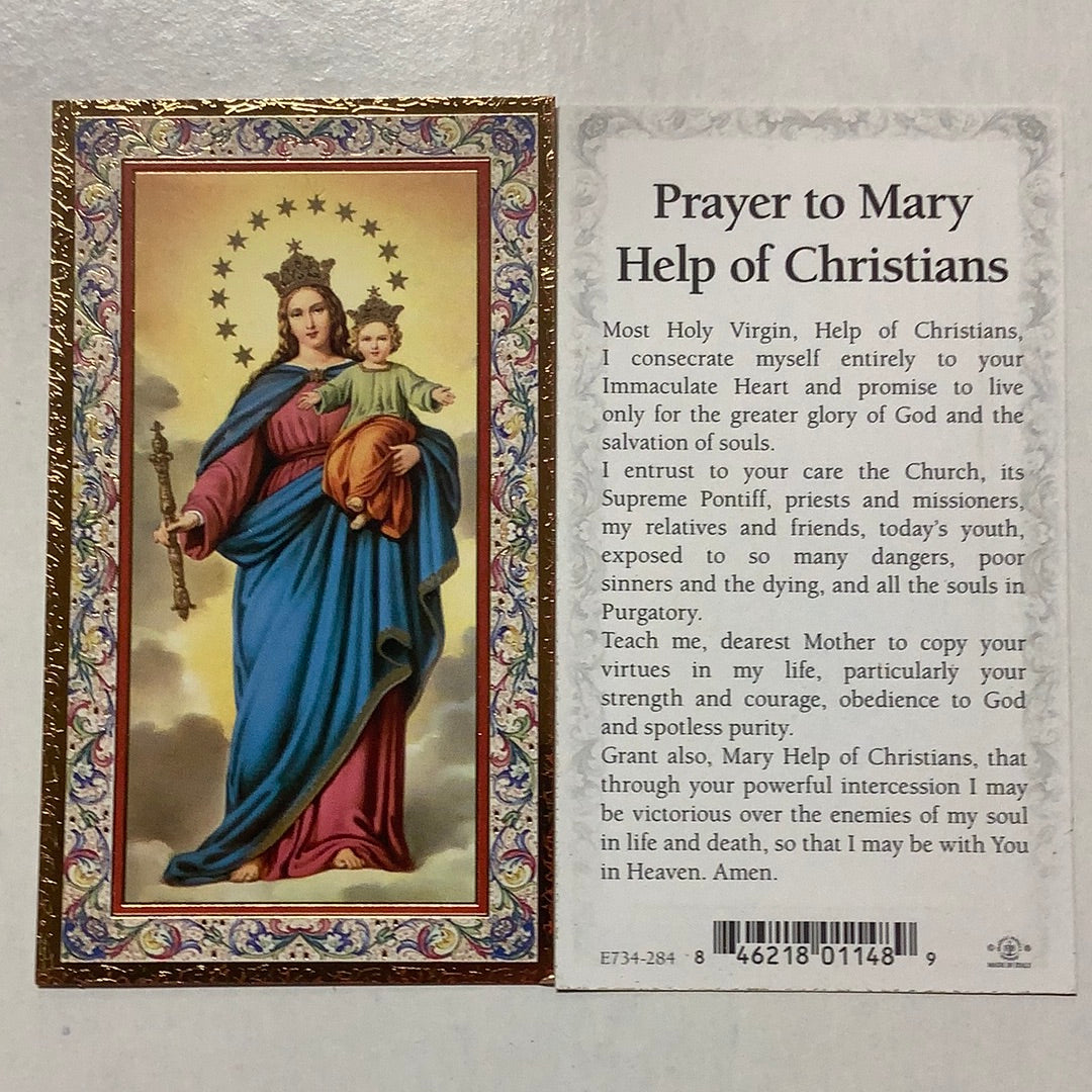 BM-gold-embossed-Mary Help of Christians-E734-284