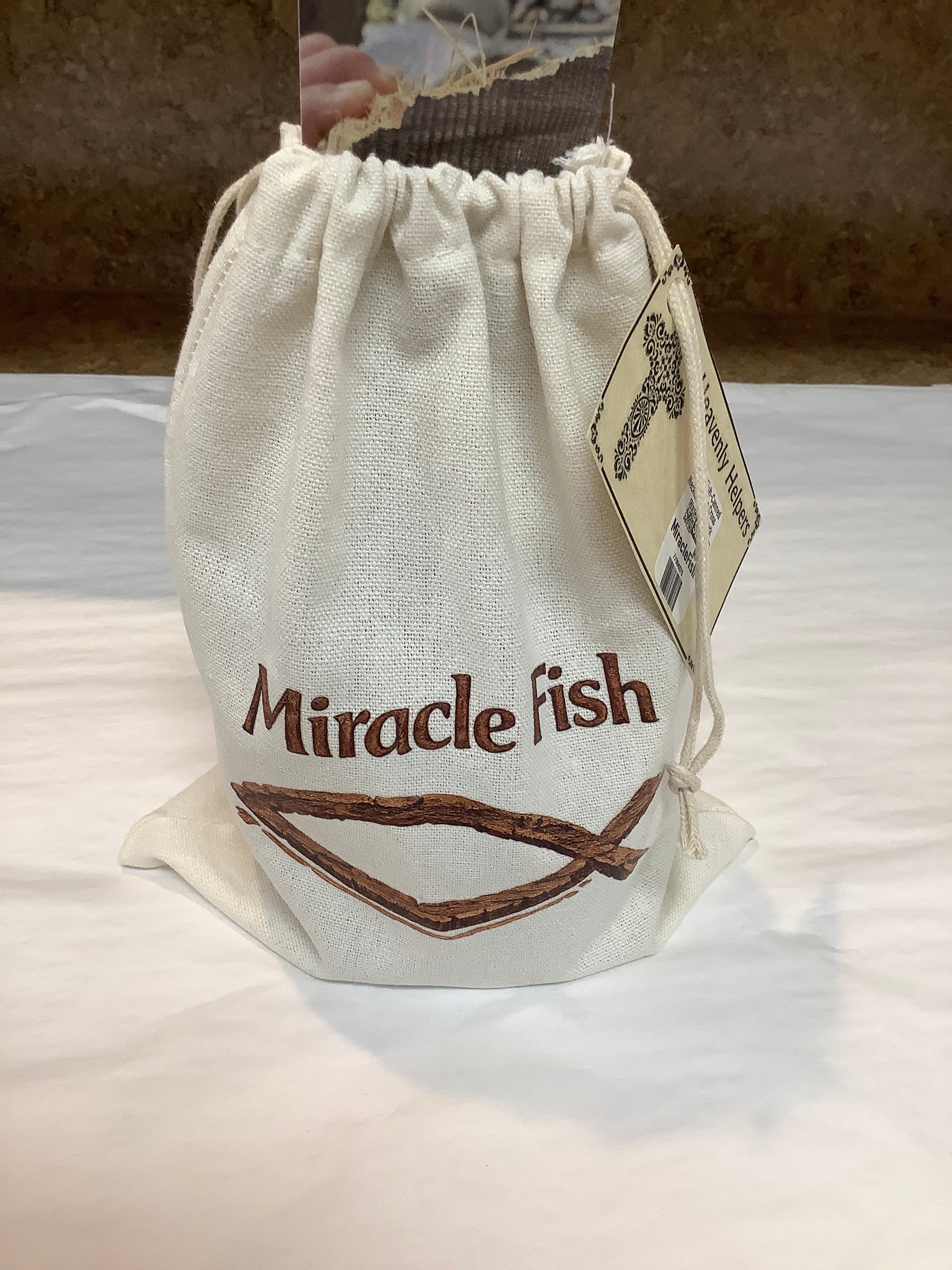 Miracle Fish-Canned Tuna-Wooden Cross Necklace-Bookmark