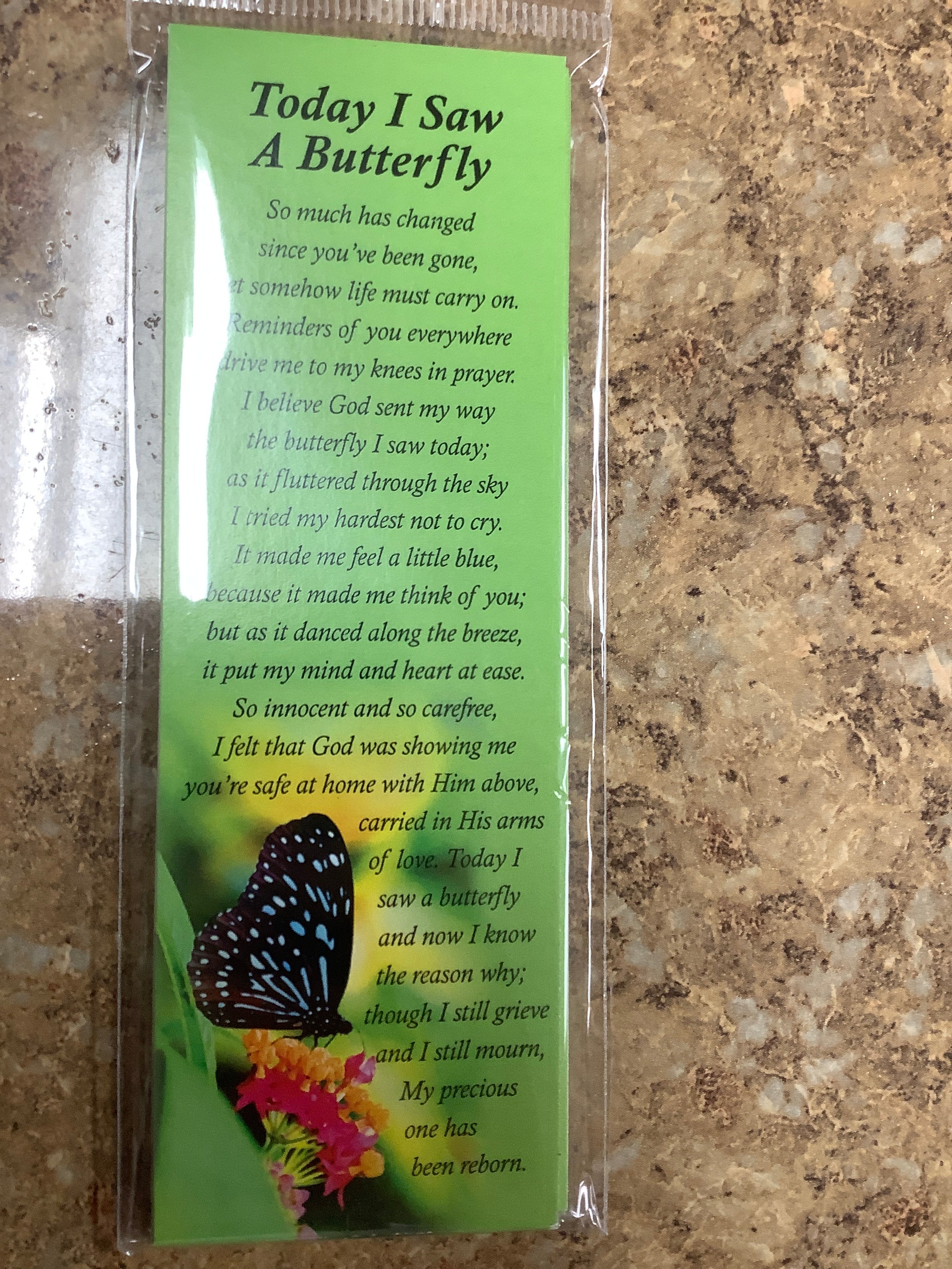 Bookmark/Butterfly/Grief/12Pkg