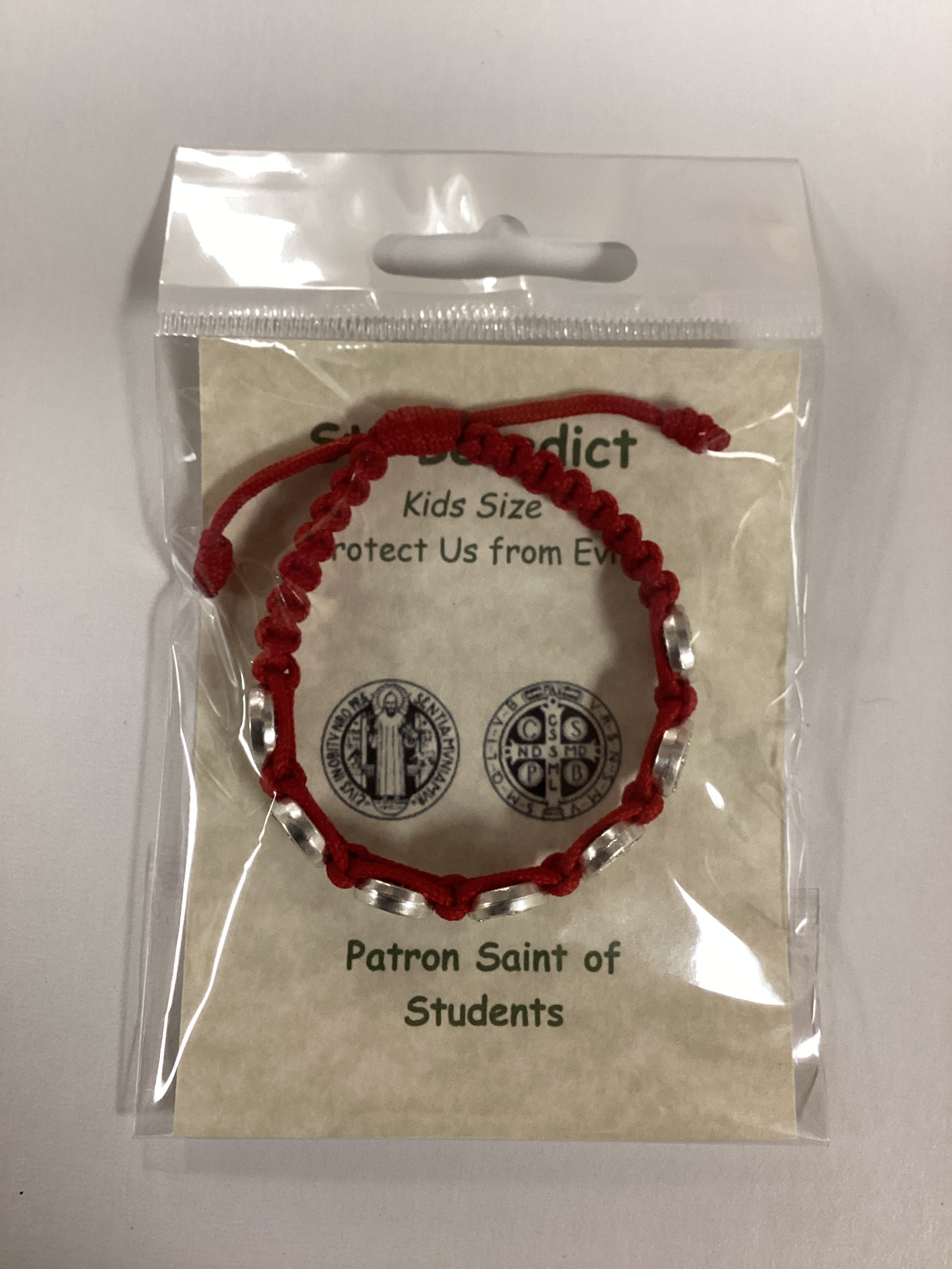 Bracelet/Kids/St. Benedict/Red