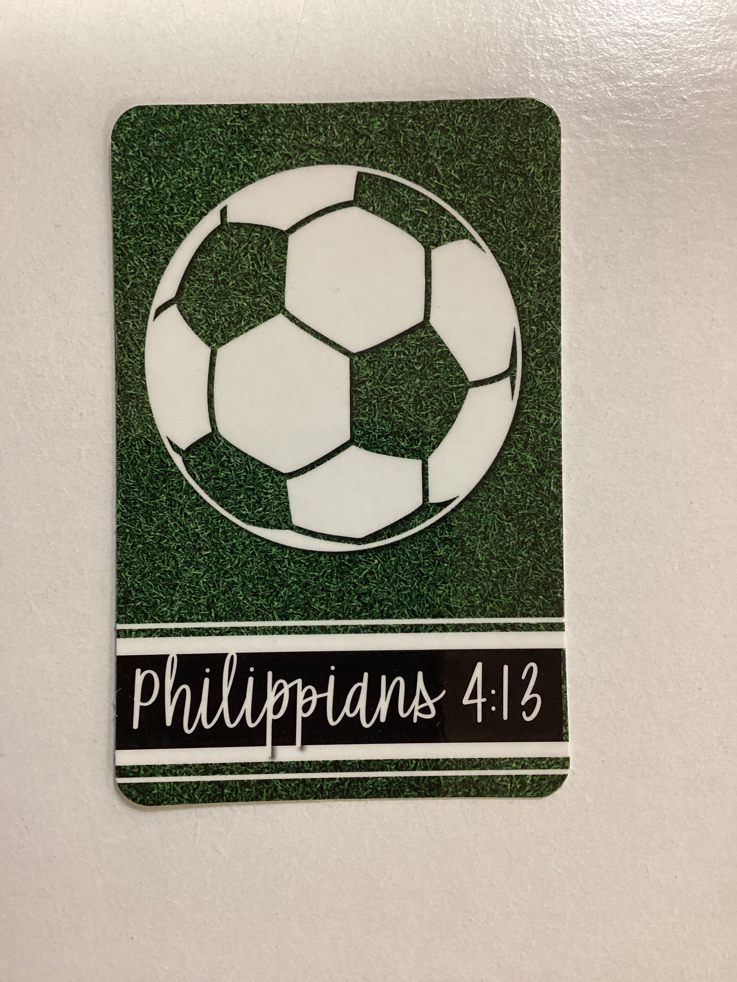 Pocket Card/Phil 4:13/Soccer