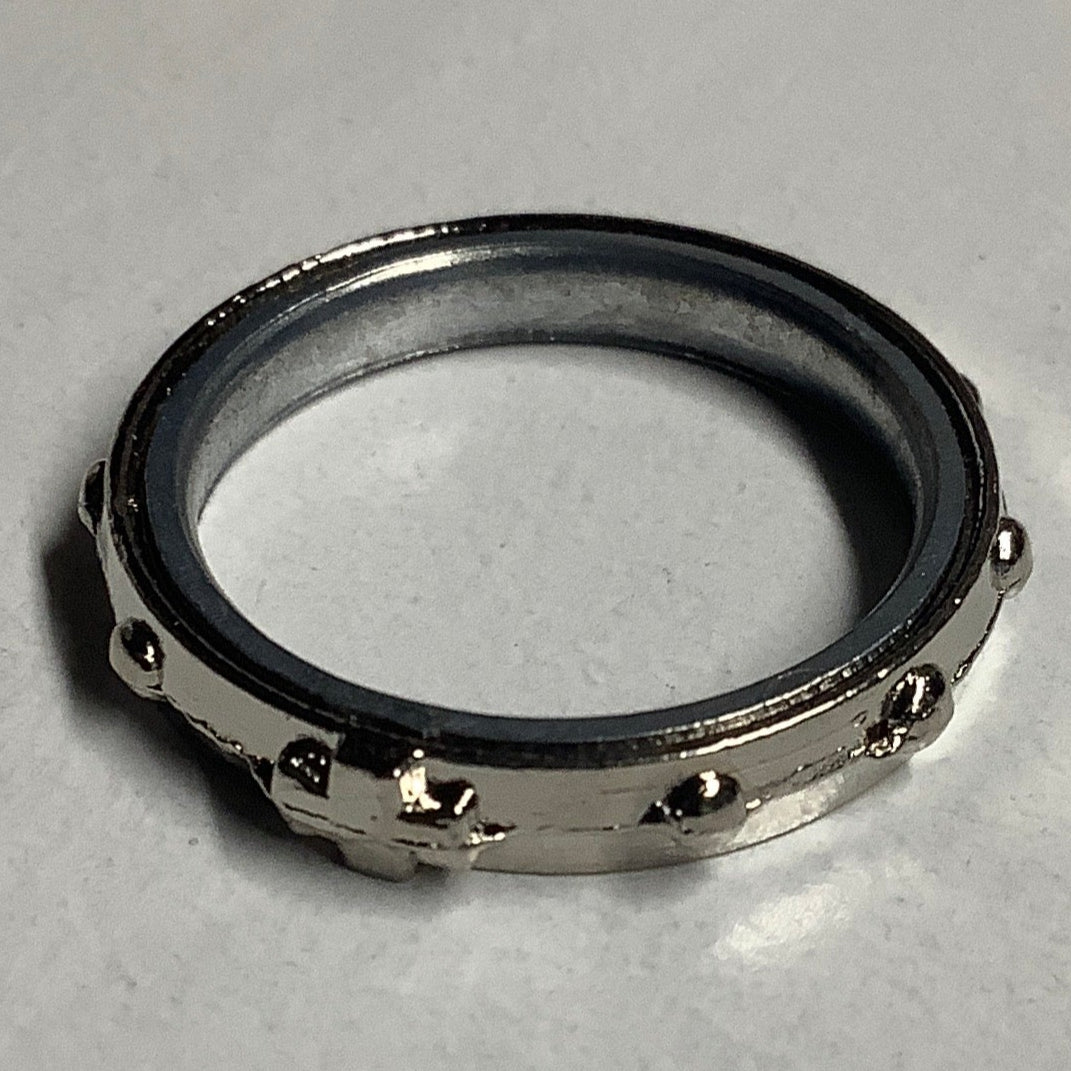 Rosary Ring/OX/Double Band/Med