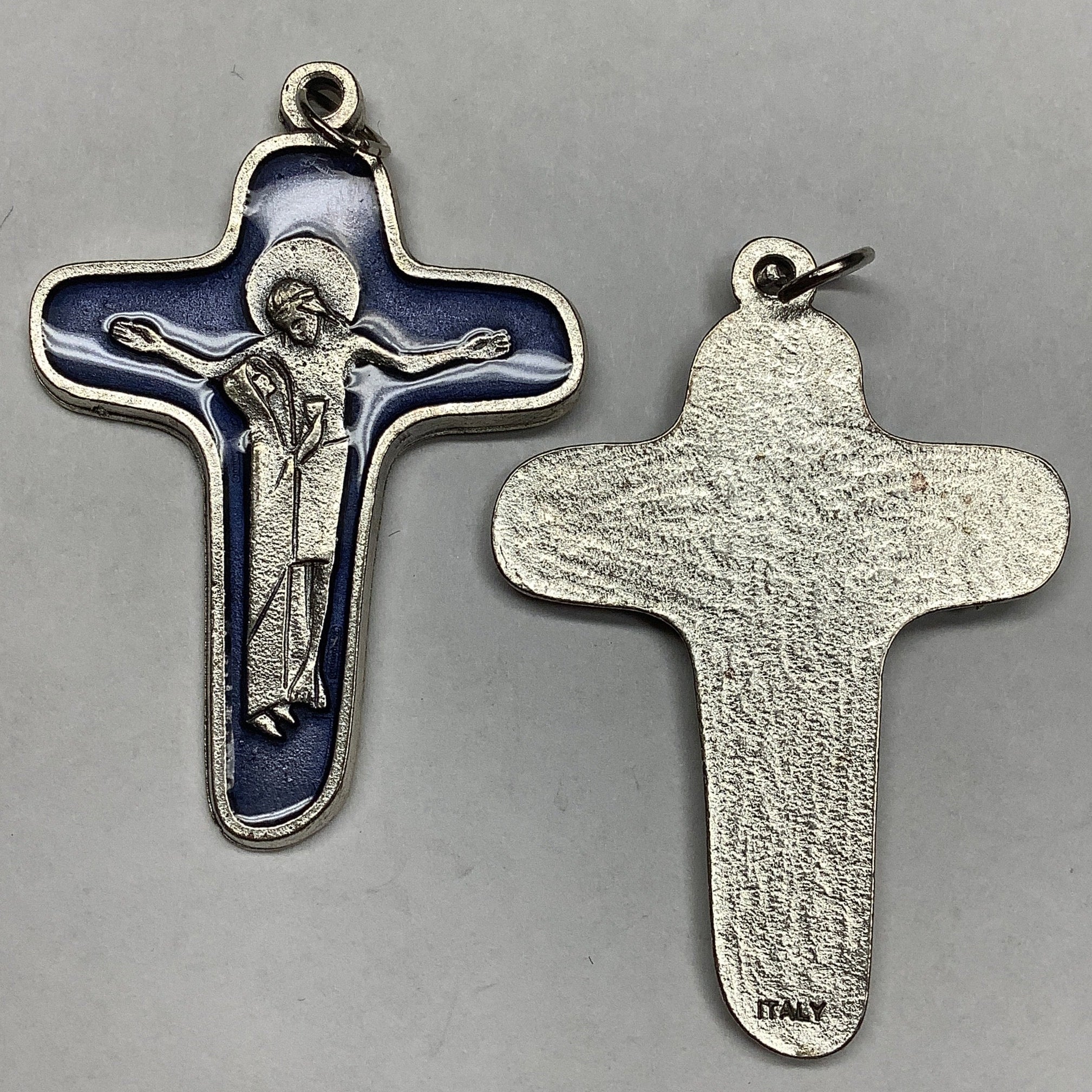 Crucifix-Sorrowful Mother-Blue