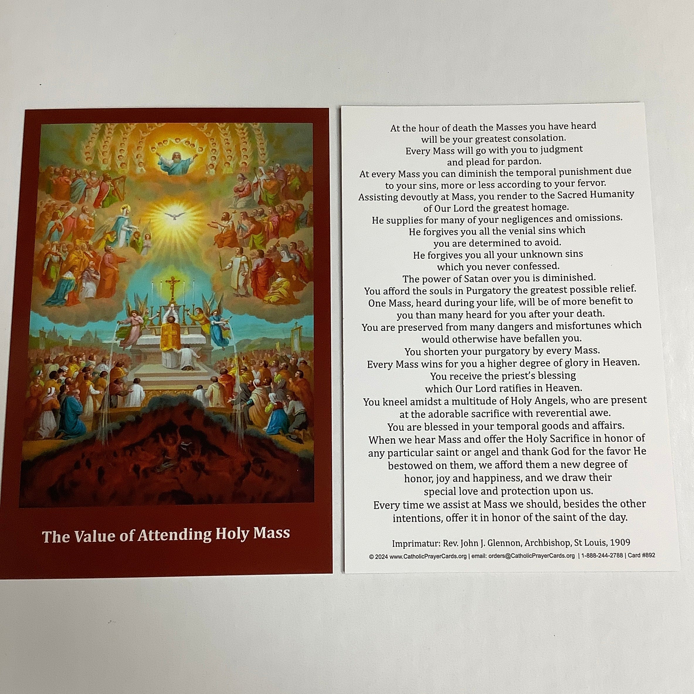 BM-#892/CPC-Value of Attending Holy Mass