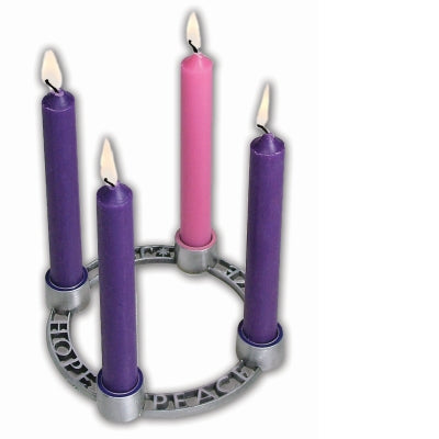 Advent Wreath & Candles-Mini-Hope Peace Love Joy