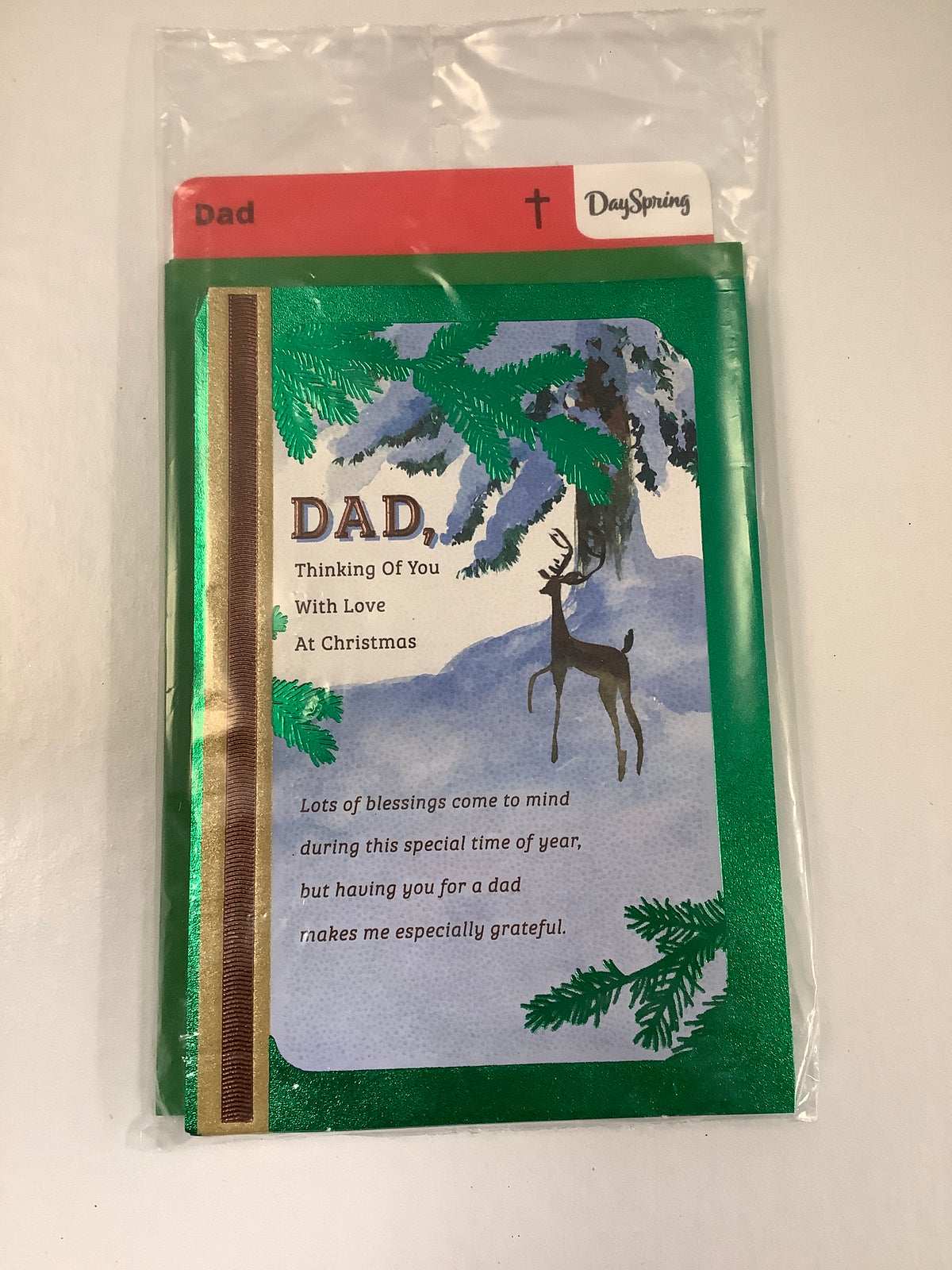 Card-Dad-Christmas-Deer In Snow-6068178