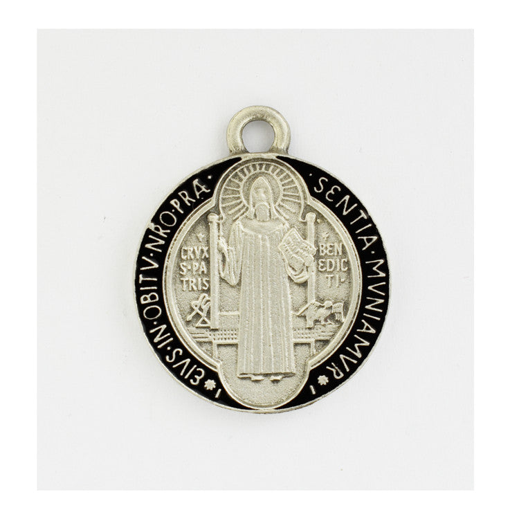 Necklace/St Bene/Ant. Silver