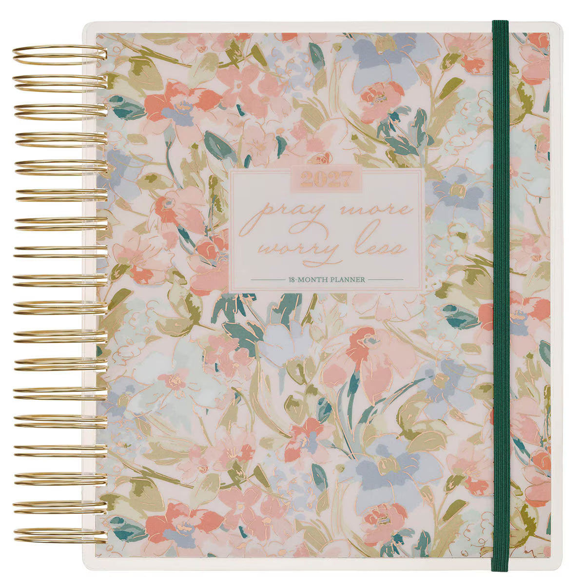 Planner-2027-18 Month-Spiral-Pray More Worry Less