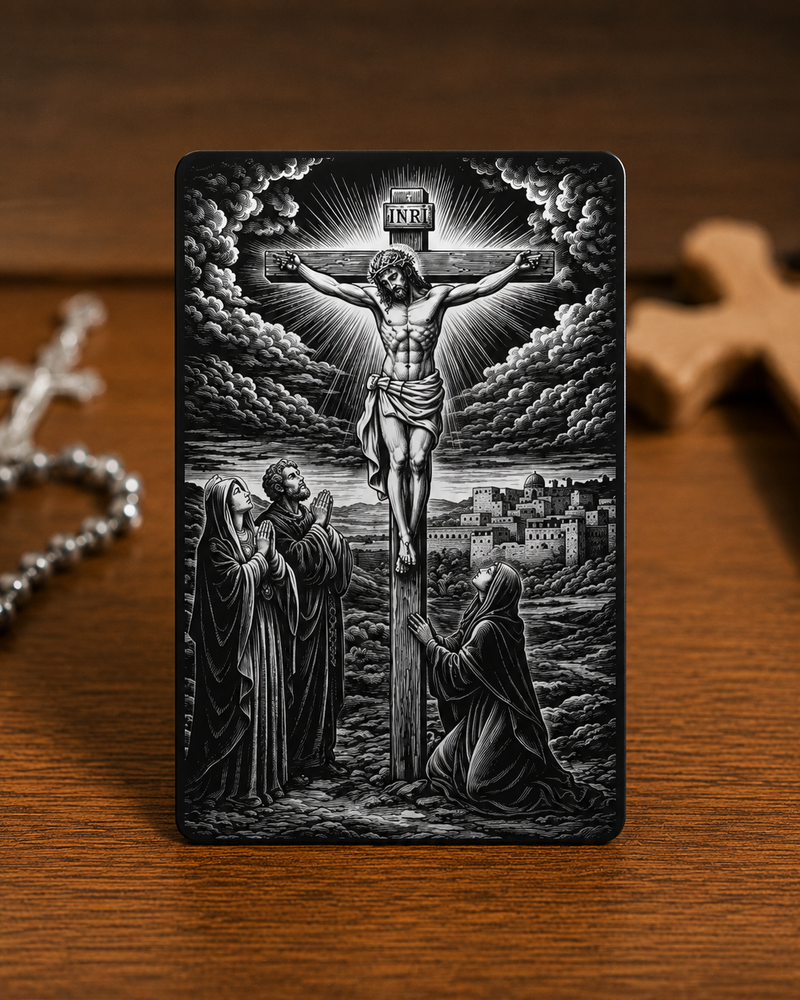 Prayer Card-Metal-Catholic Prayer for Ancestral Curses