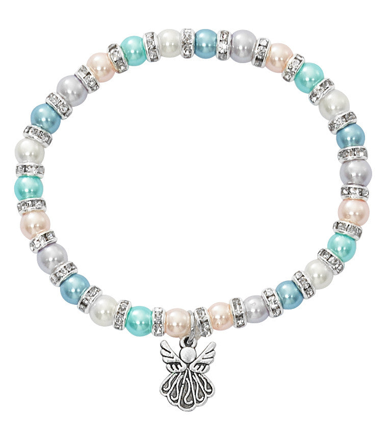 Bracelet/Multicolor/Pearl/Angel/5.5"