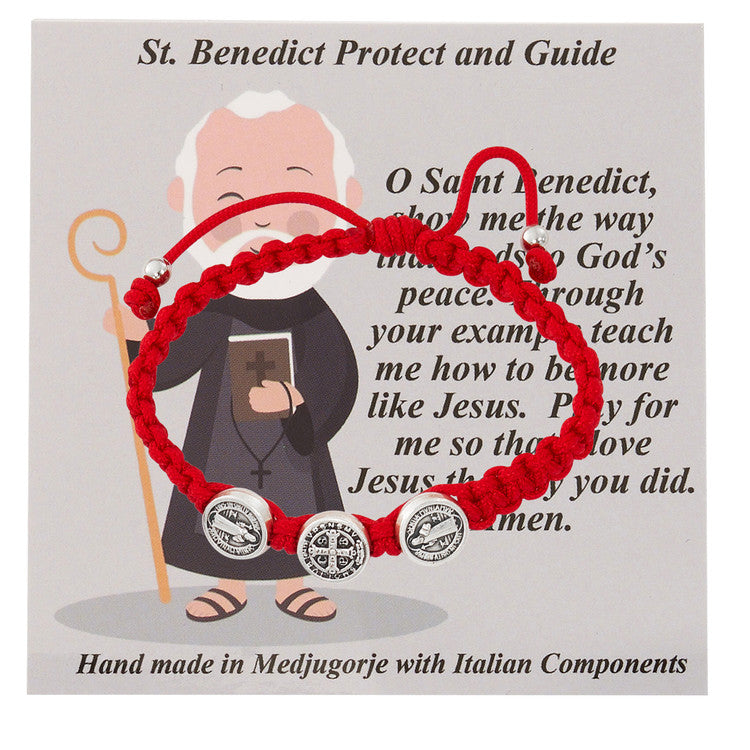 Bracelet-St Benedict-Kids-Red
