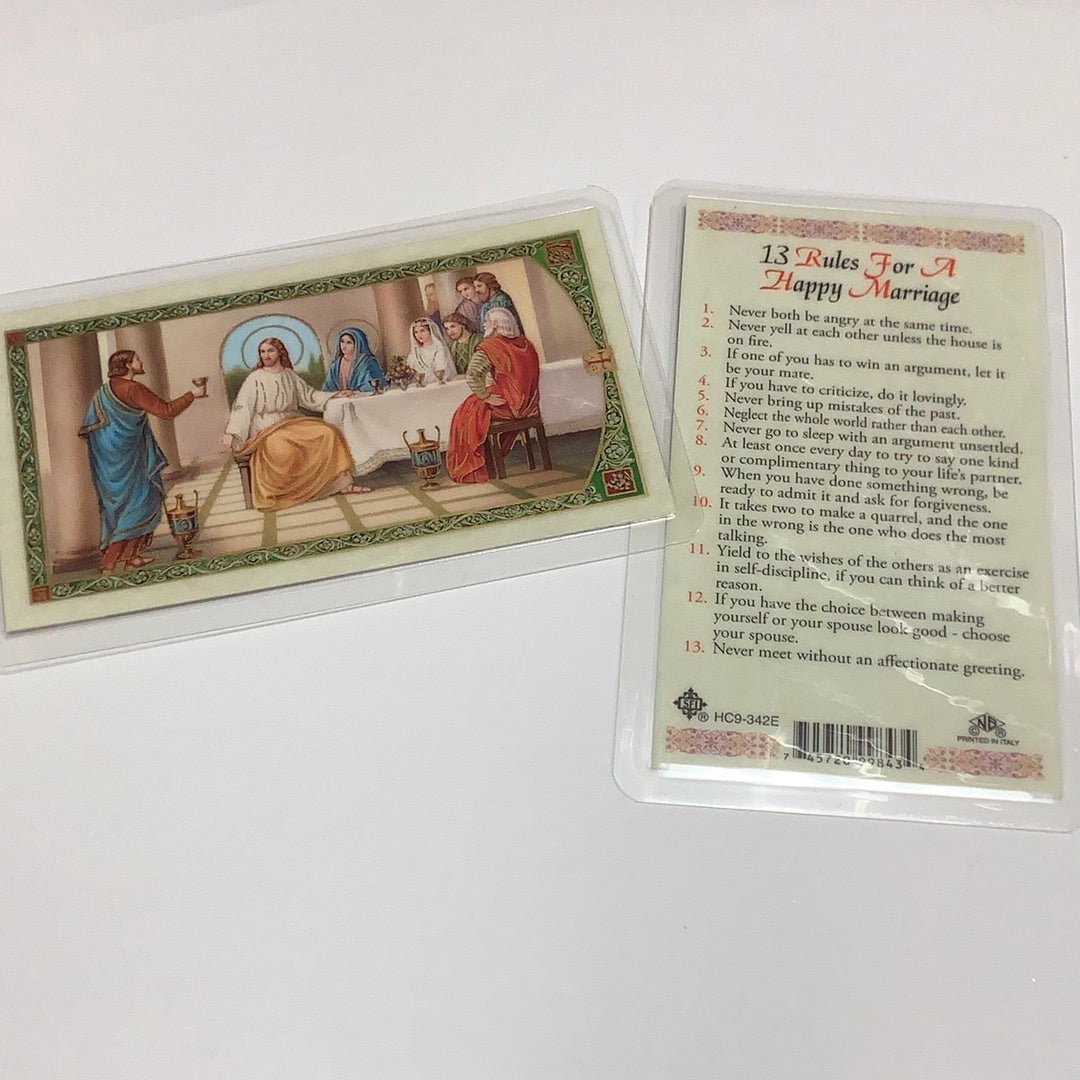 BM-laminated-13 Rules For A Happy Marriage-HC9-342E