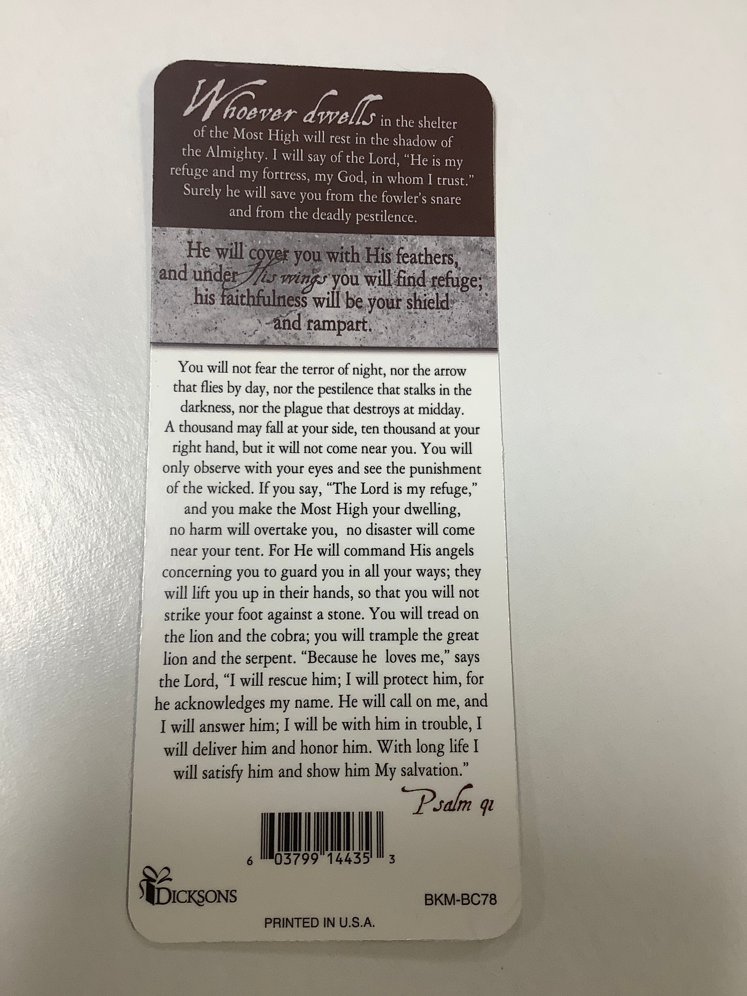 Bookcard/Shield/He Will Cover