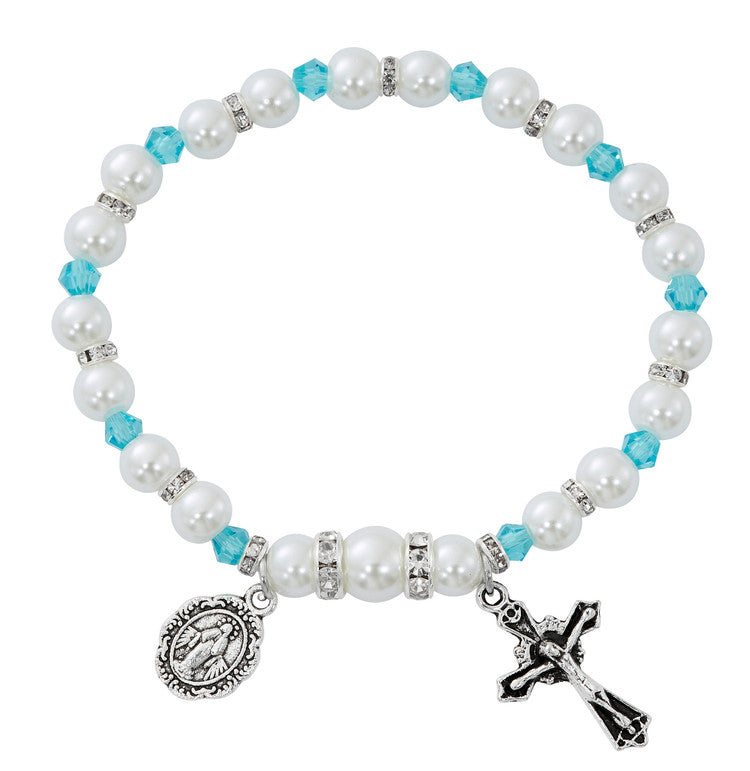 Bracelet/Rosary/Crystal/Aqua