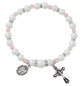 Bracelet/Rosary/Rose/Crystal