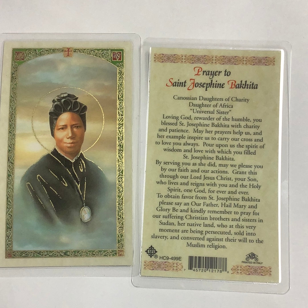 BM-laminated-St Josephine Bakhita-HC9-499E