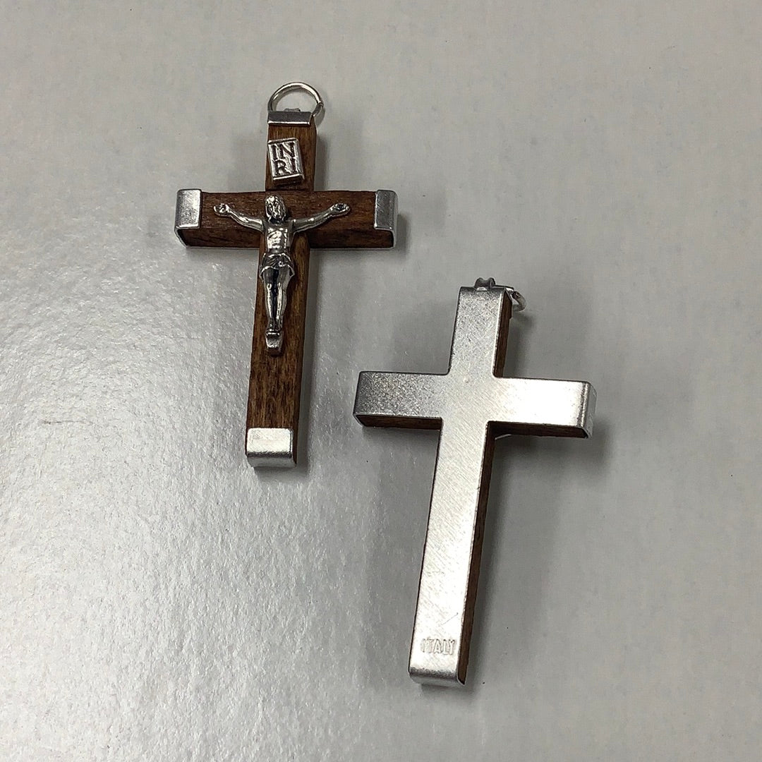 Crucifix-Wood-Brown-1&3/4"