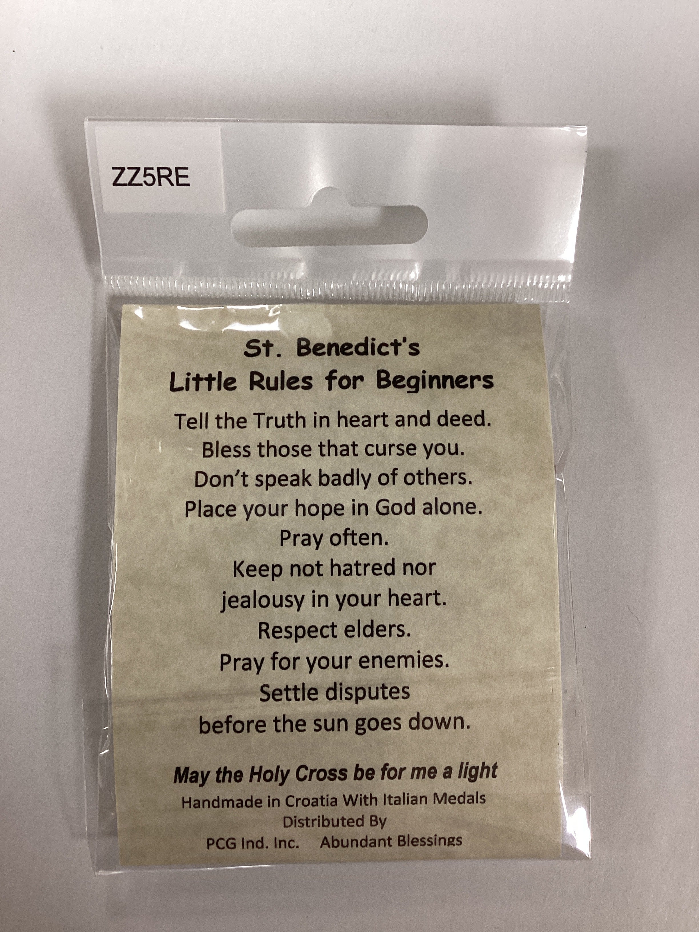 Bracelet/Kids/St. Benedict/Red