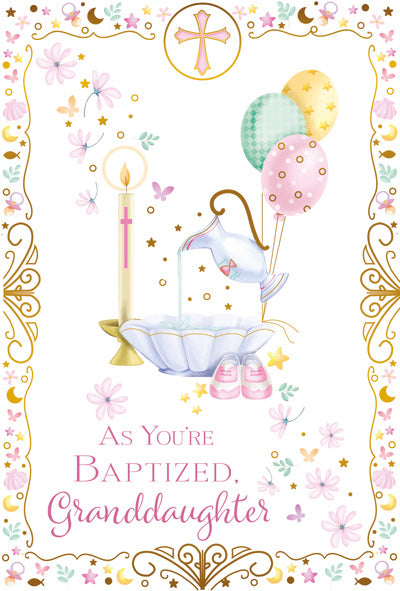 Card-Baptism-Granddaughter-Greetings of Faith