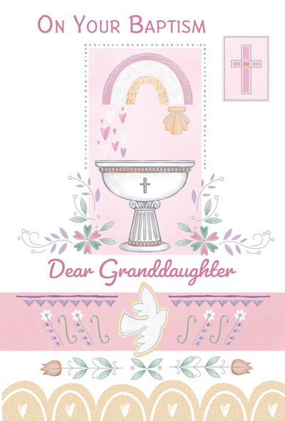 Card-Greetings of Faith-Baptism-Granddaughter-84337