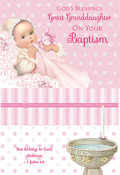 Card-Baptism-Grt Granddaughter-88406