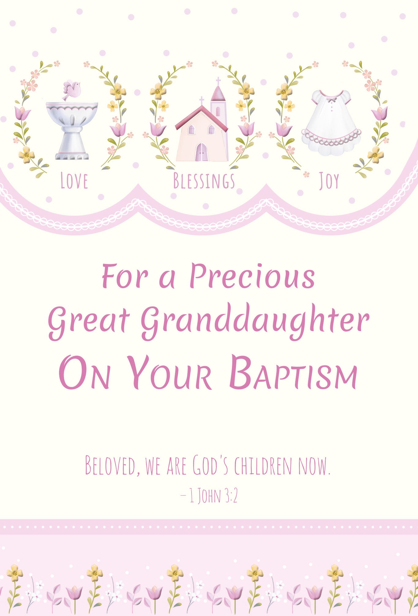 Card-Baptism-Great Granddaughter-88537