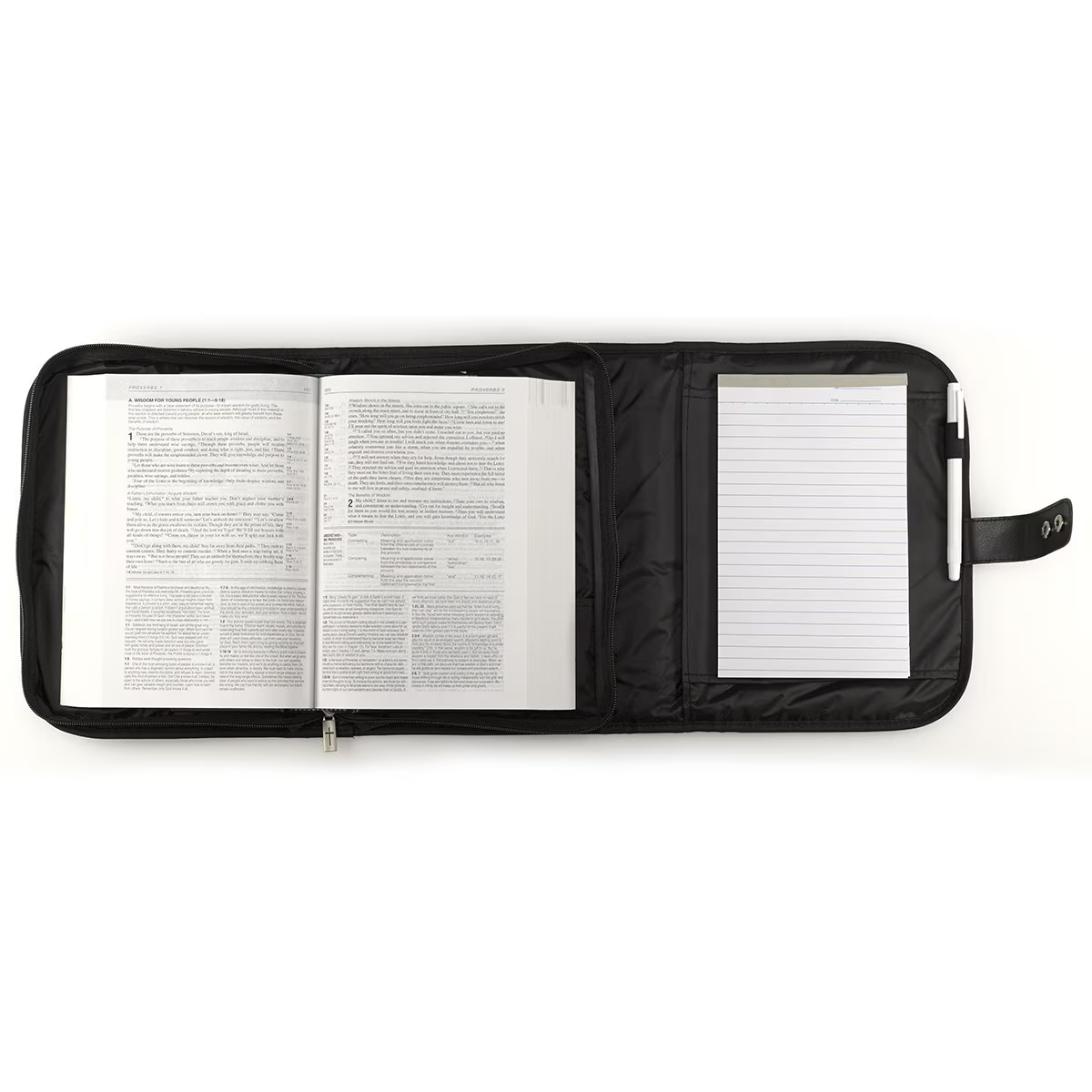 Bible Case/MD/Black/Tri-Fold