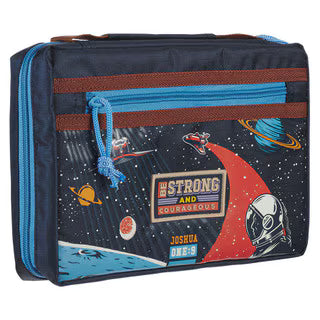 Bible Case-Medium-Be Strong-Joshua 1:9-Blue