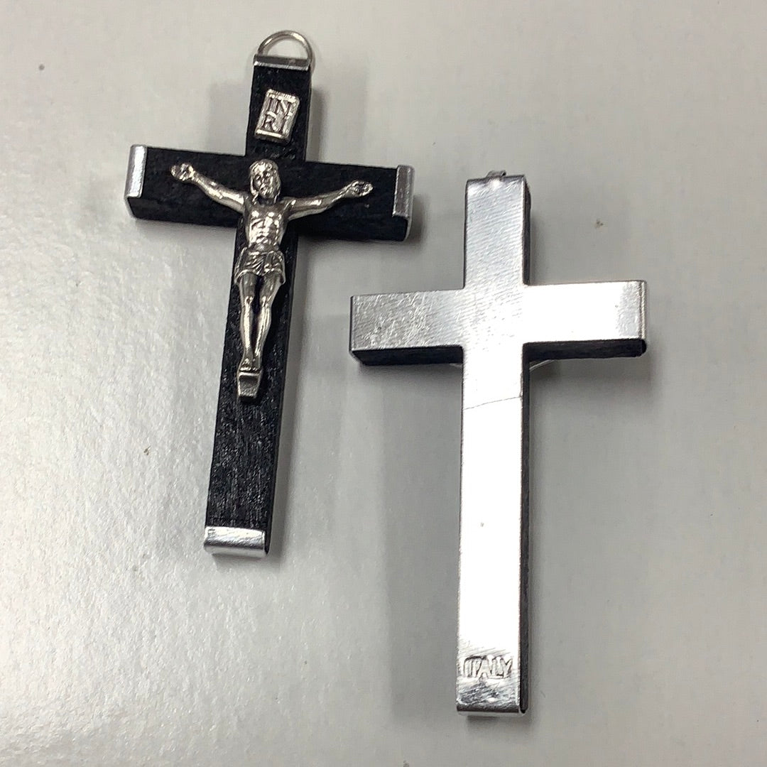 Crucifix/Wood/Blk/2¼"