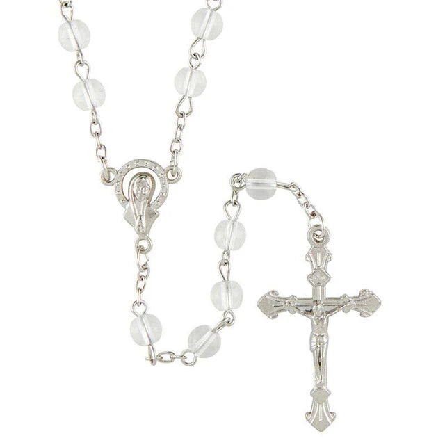 Rosary-Berkander-Glass Bead-Clear