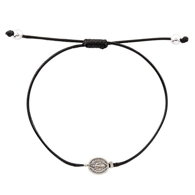 Bracelet-St Benedict-Adjustable-Black