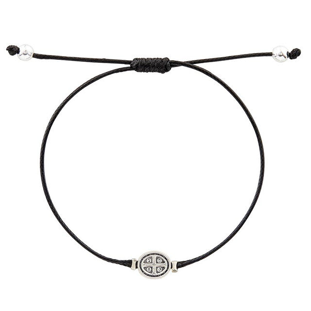 Bracelet-St Benedict-Adjustable-Black