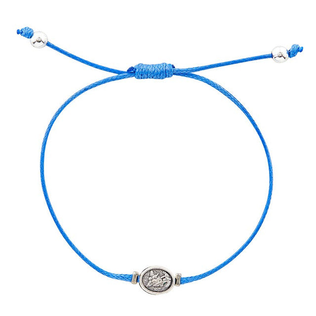 Bracelet-St Michael-Adjustable-Blue