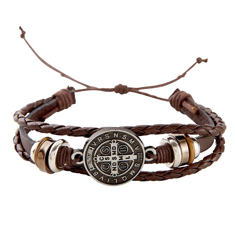Bracelet-St. Benedict-in Burlap Bag-BK-18012