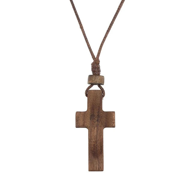 Necklace-Wooden Cross