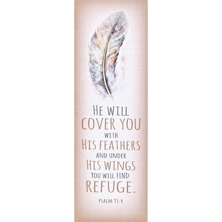 Bookmark-He Will Cover You-12 Pack