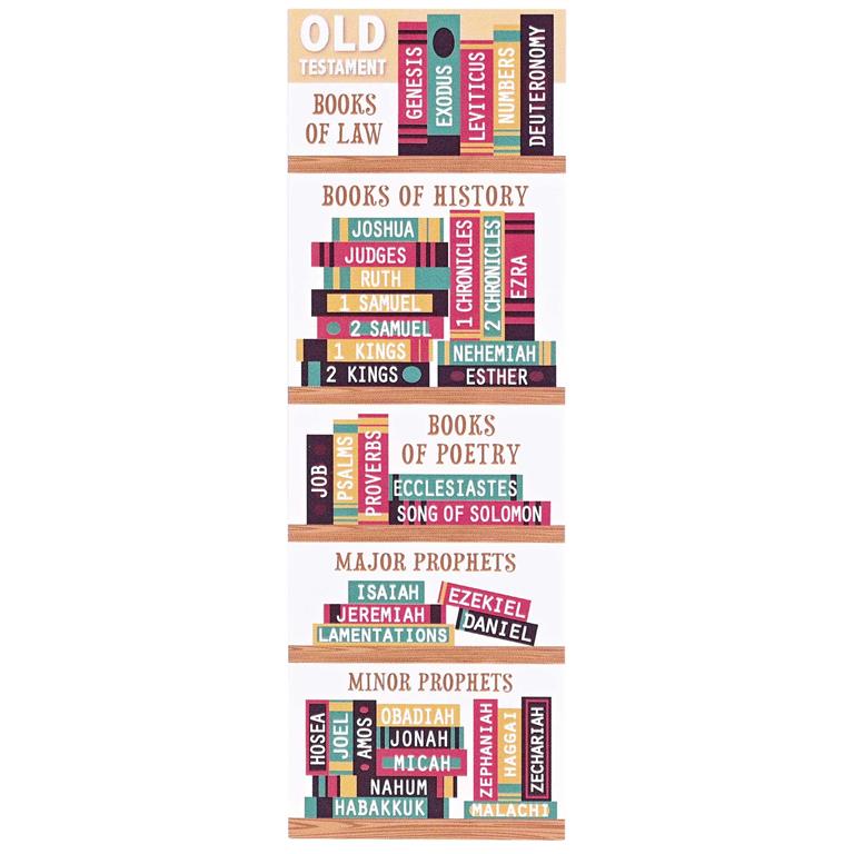 Bookmark-Books of the Bible-12 per pkg-BKM-3222