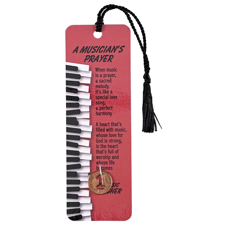 Bookmark-Music Teacher-Tassel-Coin