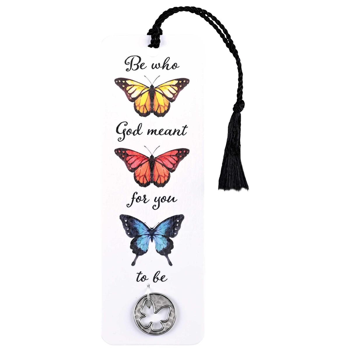 Bookmark-Coin-Be Who-Butterfly-Tassel