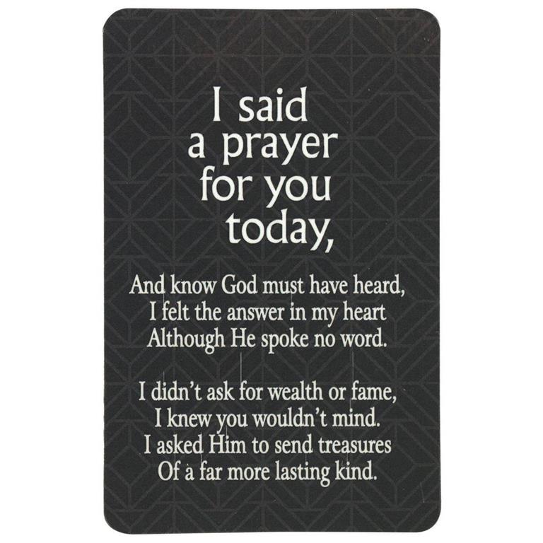 Pocketcard- I Said A Prayer For You